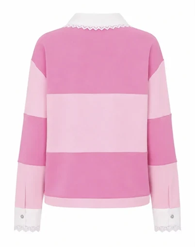 Cras - Sadiegocras Polo - Pink Stripe 